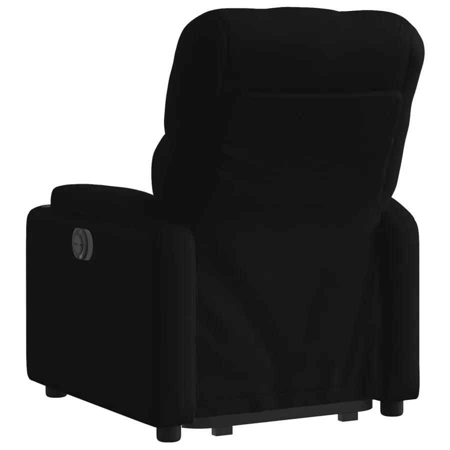 Fauteuil inclinable noir tissu - 5