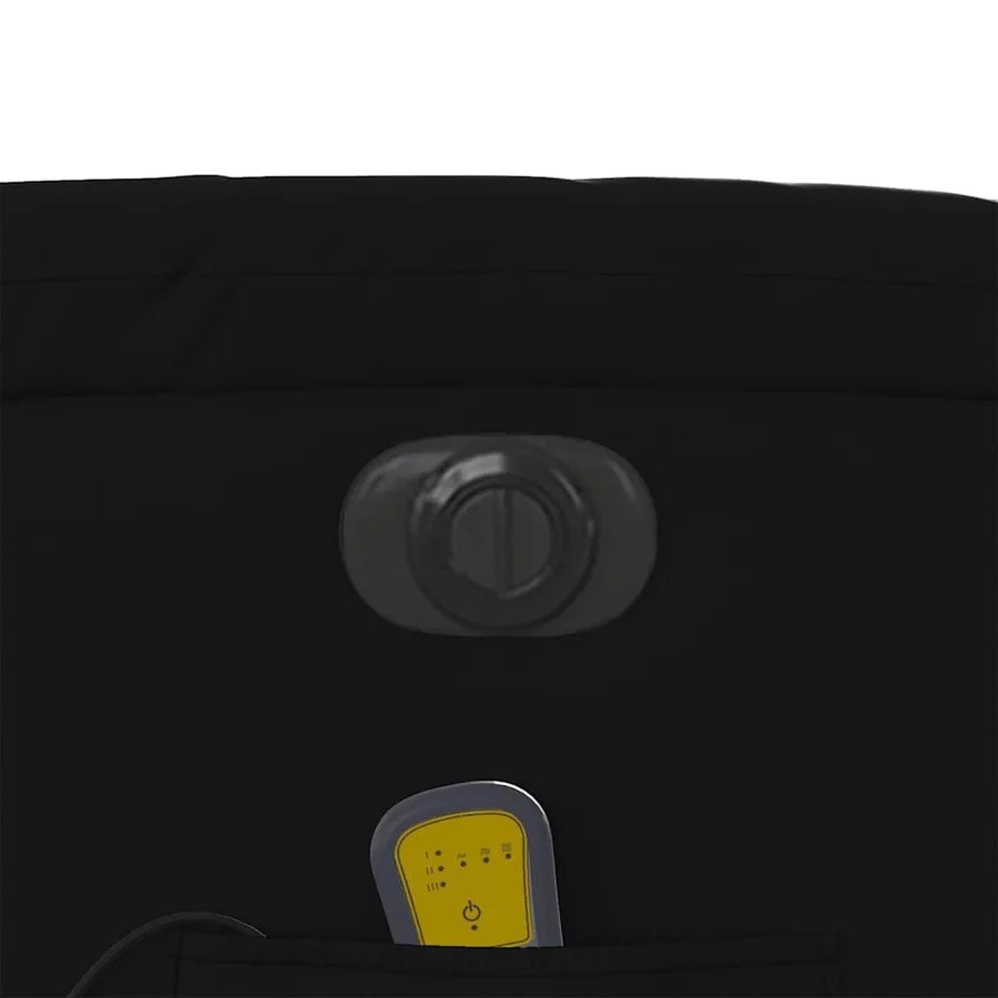 Fauteuil inclinable de massage électrique noir similicuir - 13