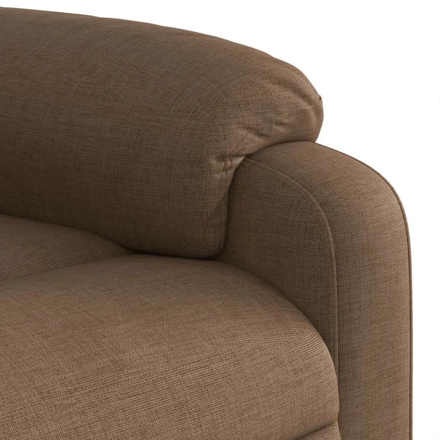 Fauteuil de massage inclinable Marron Tissu - 11