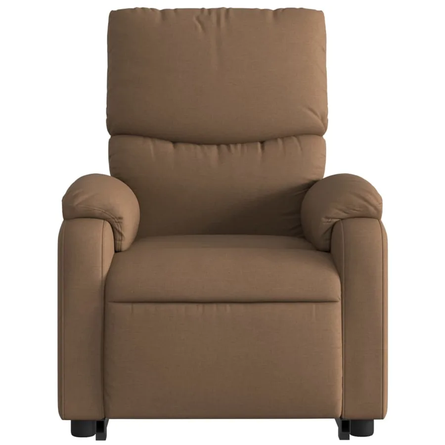 Fauteuil de massage inclinable Marron Tissu - 9