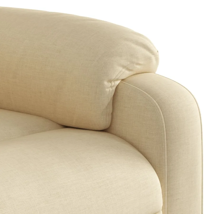 Fauteuil inclinable de massage électrique Crème Tissu - 10
