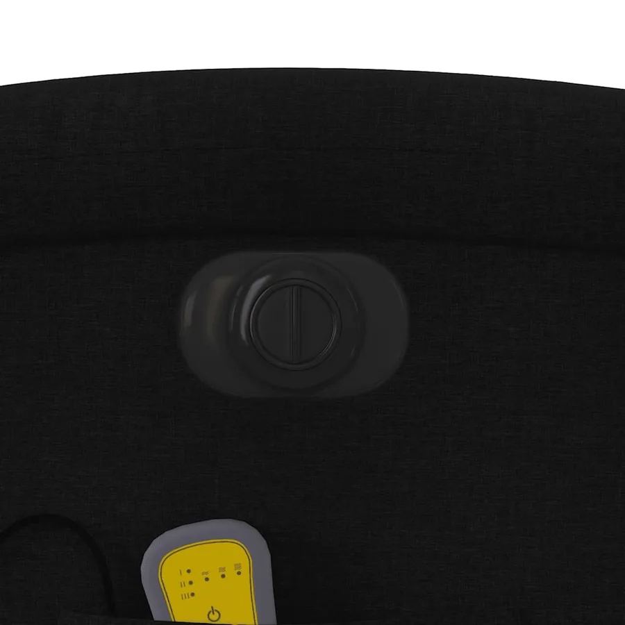 Fauteuil inclinable de massage électrique Noir Tissu - 12