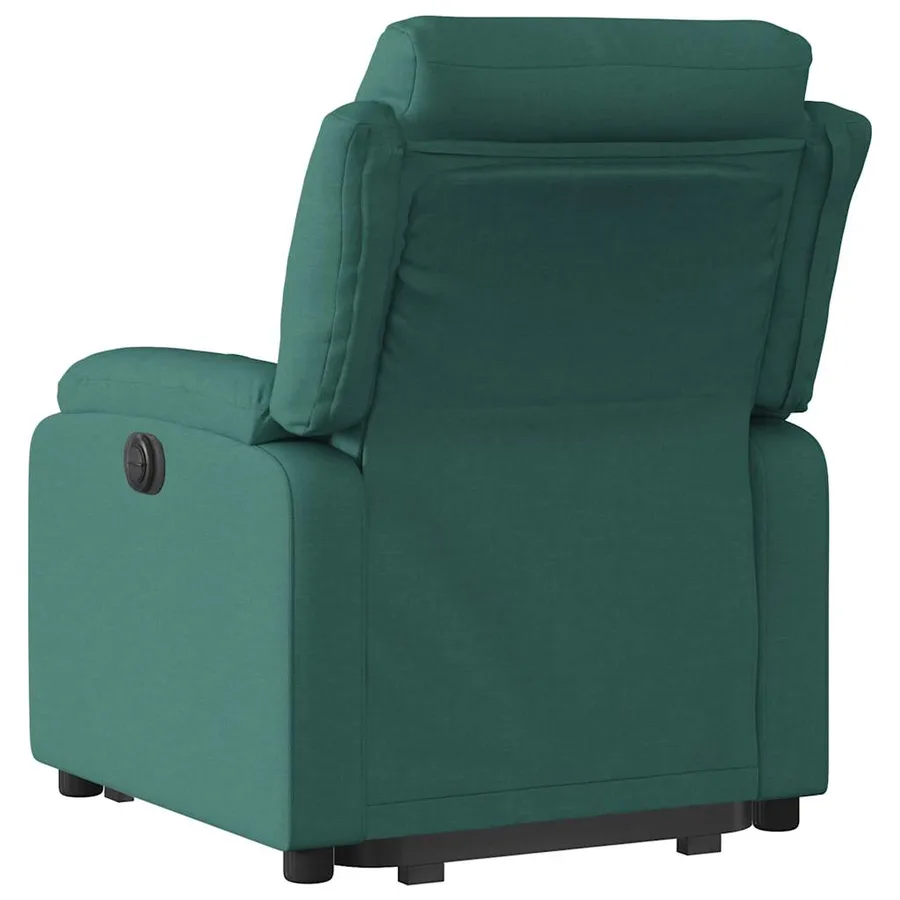 Fauteuil inclinable électrique vert foncé tissu - 5
