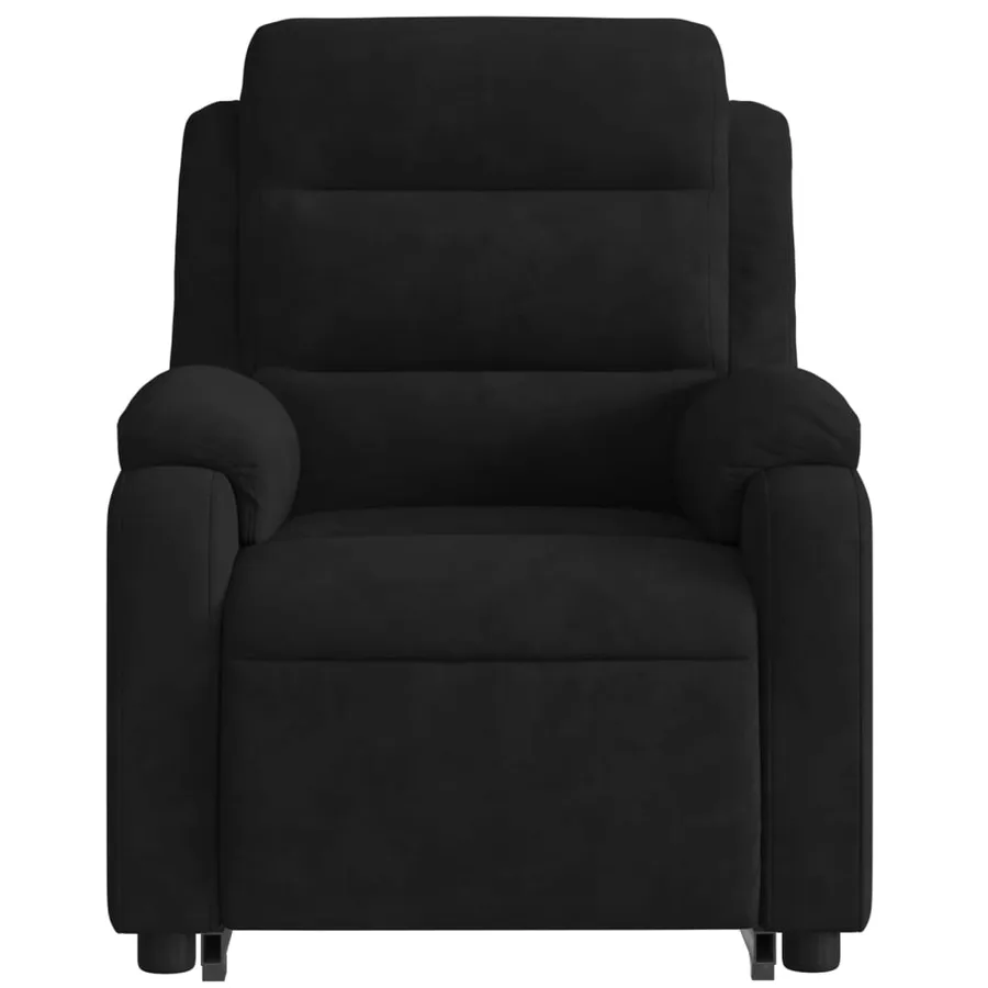 Fauteuil inclinable électrique noir velours - 9
