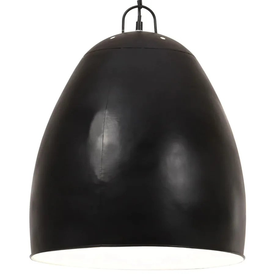 Lampe suspendue industrielle 25 W Noir Rond 42 cm E27 - 2