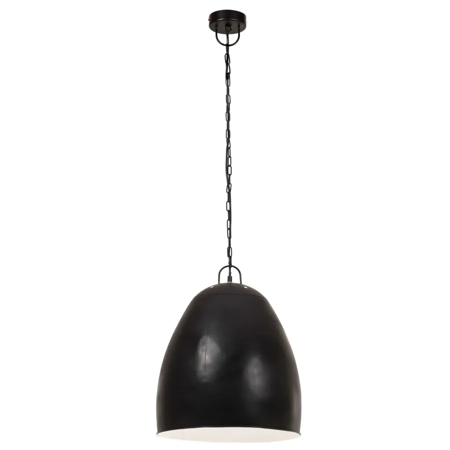 Lampe suspendue industrielle 25 W Noir Rond 42 cm E27 - 4