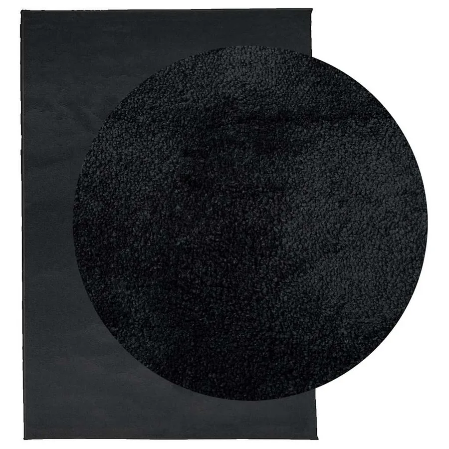 Tapis OVIEDO à poils courts noir 160x230 cm - 3