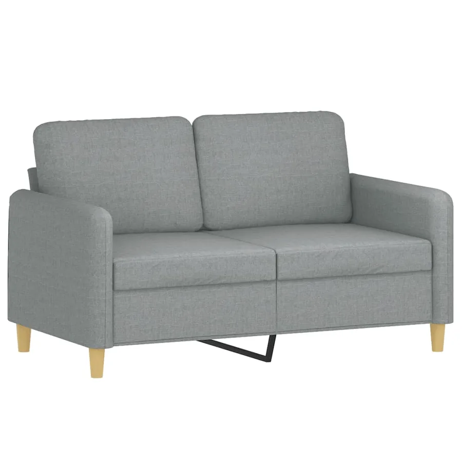 Ensemble de canapés 3 pcs avec coussins Gris clair Tissu - 4
