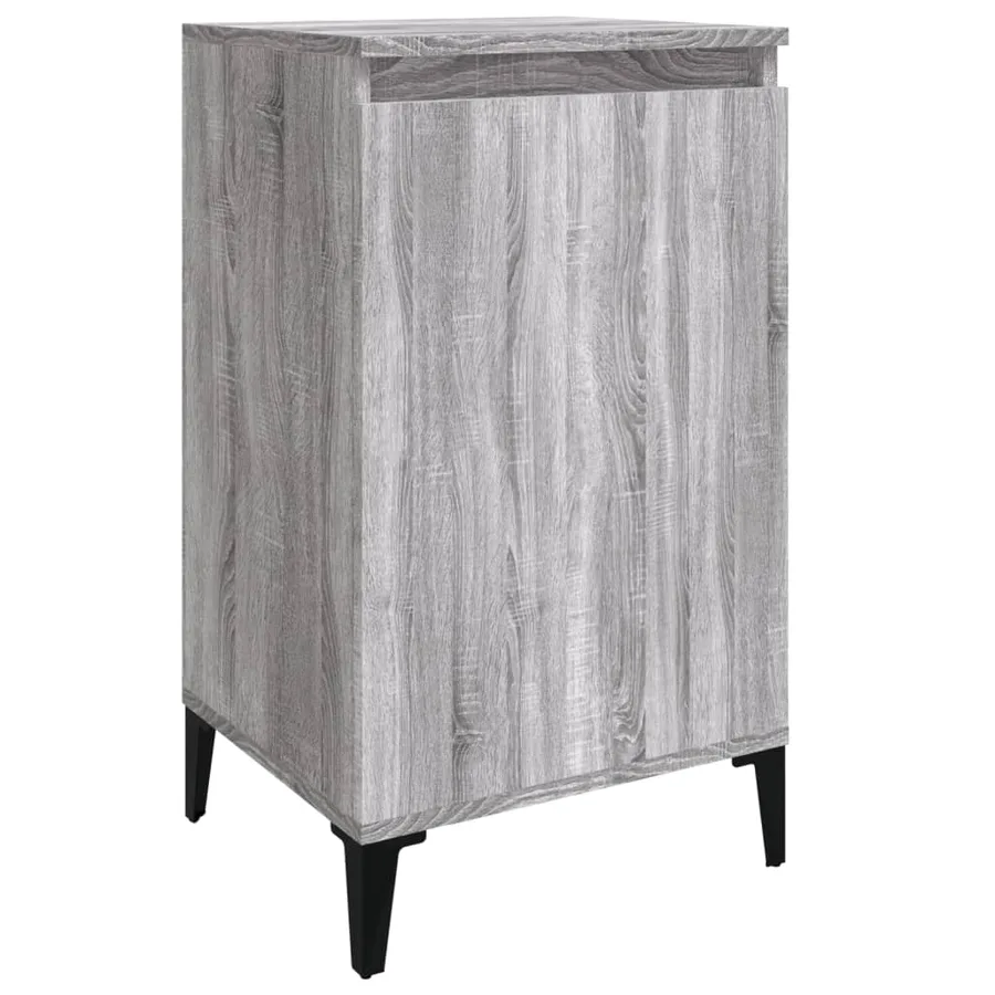 Tables de chevet 2 pcs sonoma gris 40x35x70cm bois d'ingénierie - 5