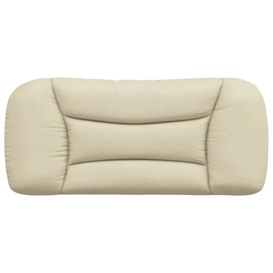 Coussin de tête de lit Hvar crème 90 cm tissu - 5