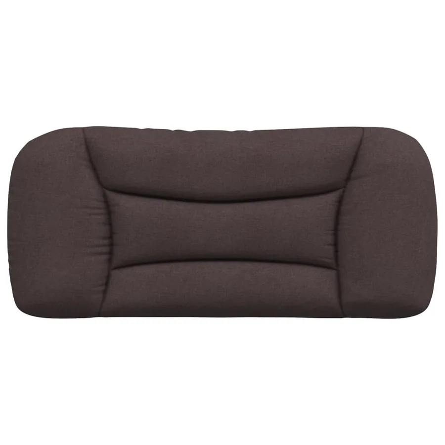 Coussin de tête de lit Hvar marron foncé 90 cm tissu - 5