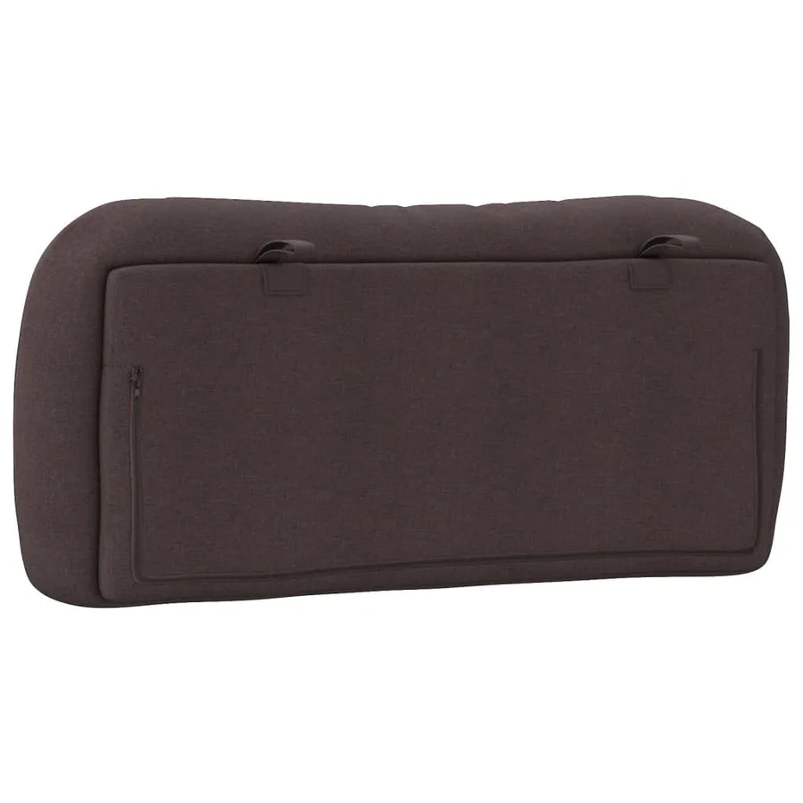 Coussin de tête de lit Hvar marron foncé 90 cm tissu - 7