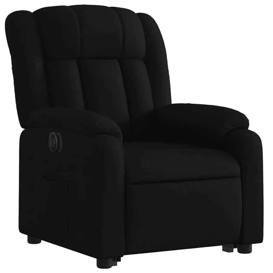 Fauteuil inclinable électrique noir tissu - 4