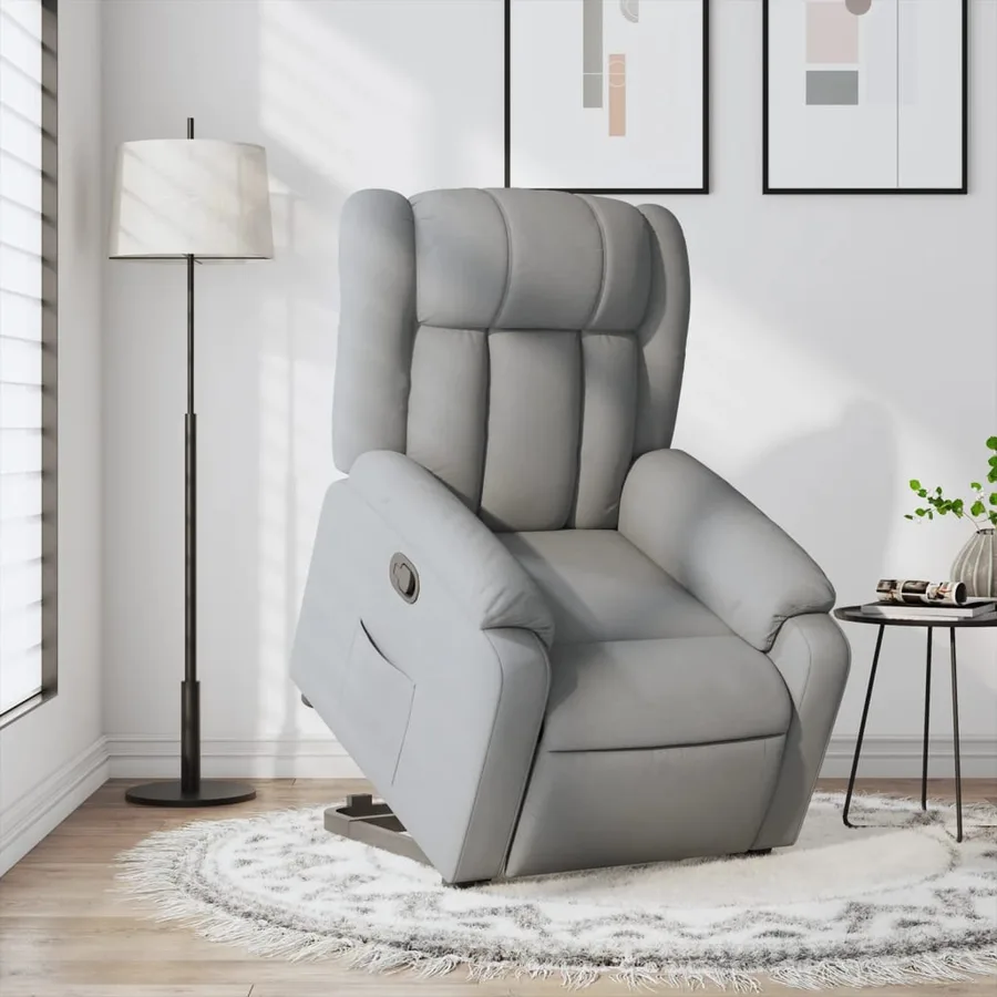 Fauteuil inclinable Gris clair Tissu - 16