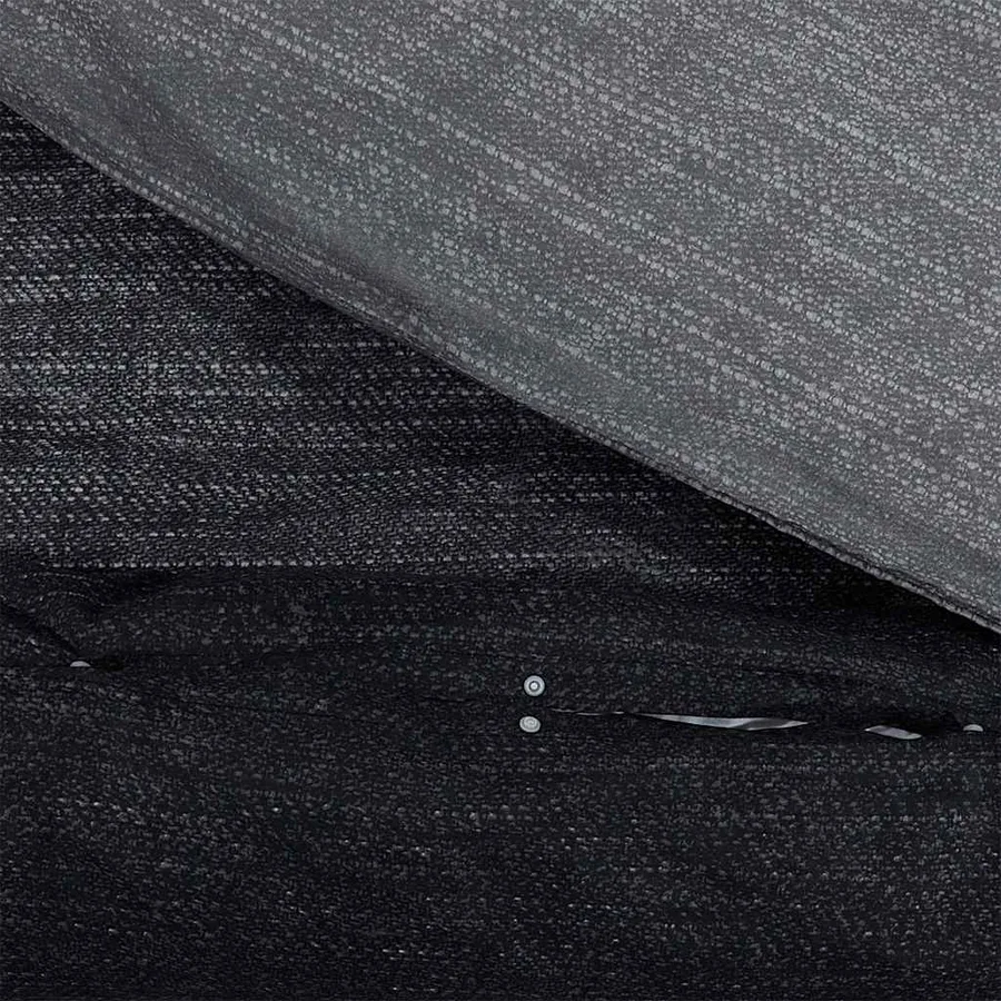 Ensemble de housse de couette gris foncé 240x220 cm Coton - 4