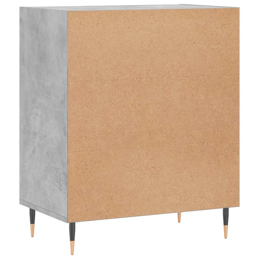 Buffet gris béton 57x35x70 cm bois d'ingénierie - 6