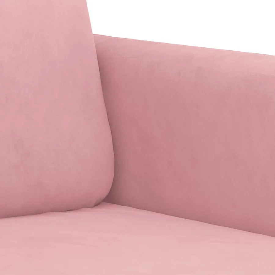 Canapé à 3 places Rose 180 cm Velours - 6
