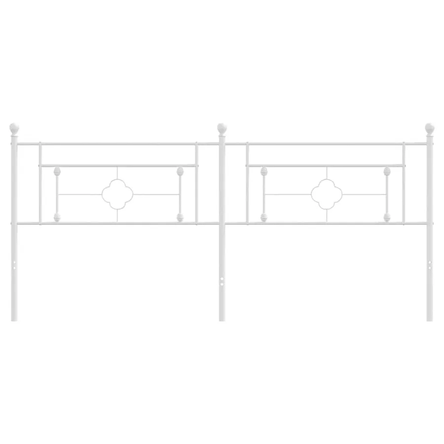 Tête de lit de remplacement métal blanc 200 cm - 3