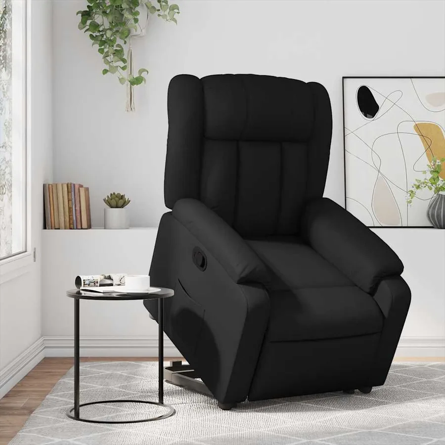 Fauteuil inclinable Noir Similicuir - 15