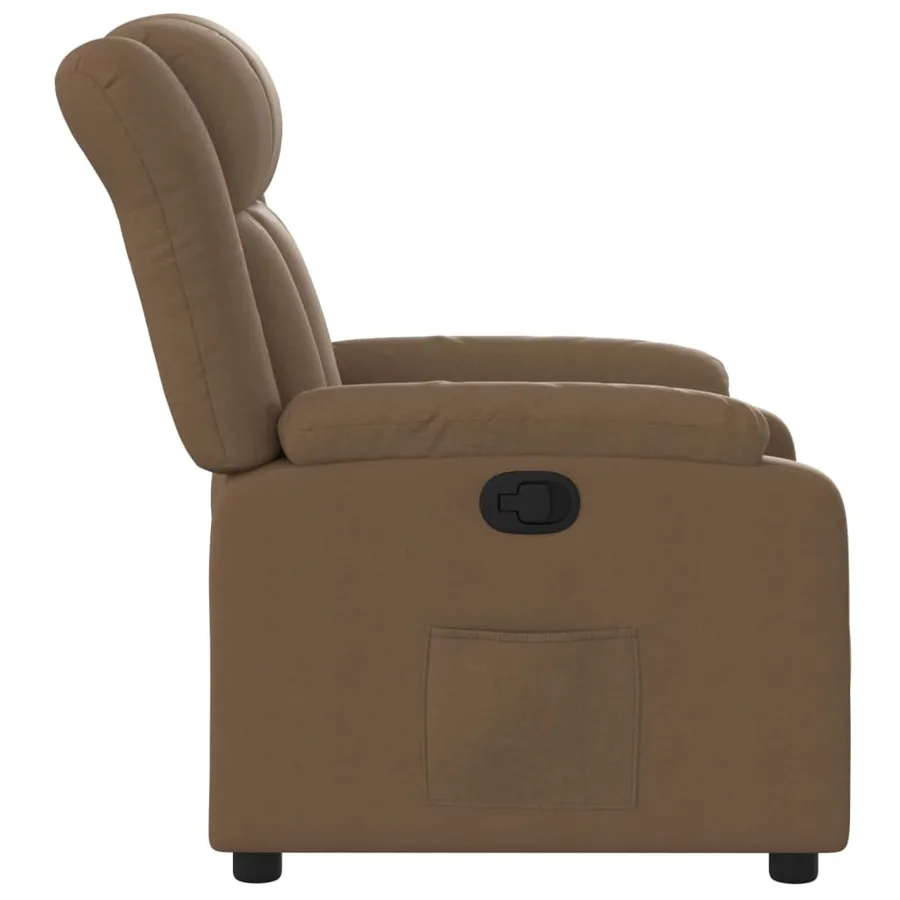 Fauteuil inclinable Marron Tissu - 7