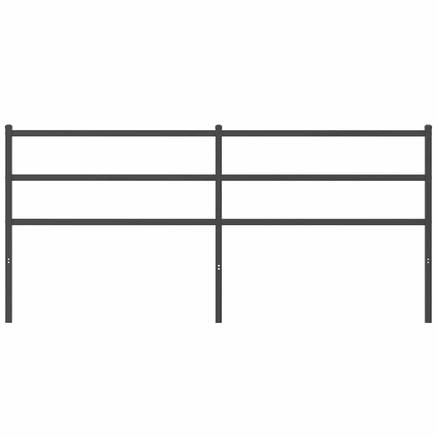 Tête de lit de remplacement métal noir 180 cm - 3