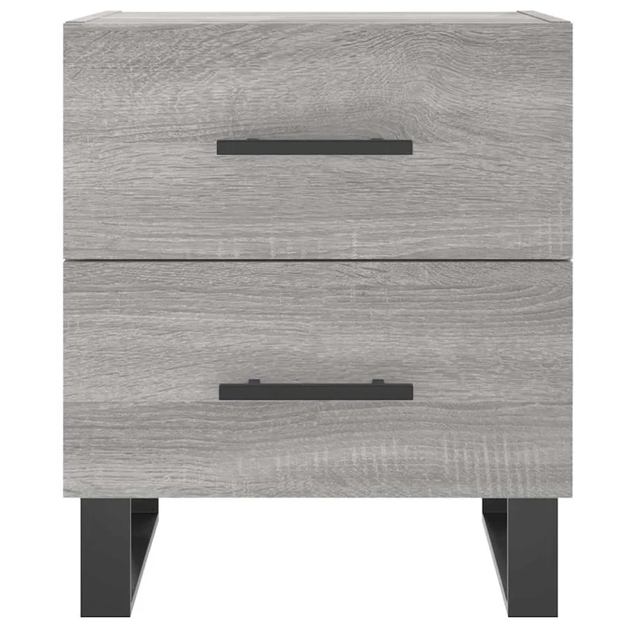 Tables de chevet 2 pcs sonoma gris 40x35x47,5 cm - 6