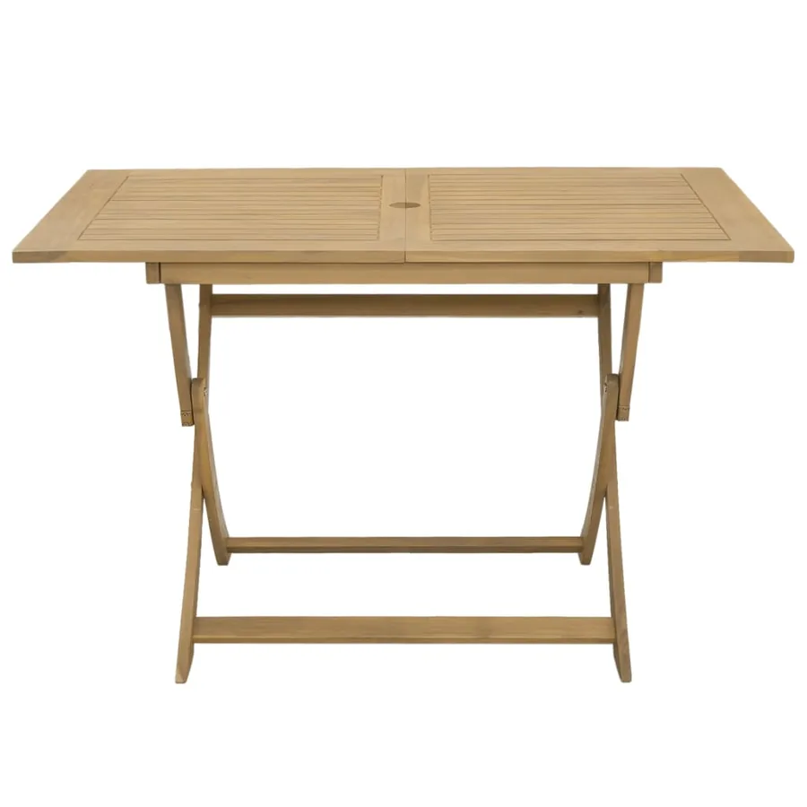 Table pliable de jardin 120x70x75 cm bois d'acacia solide - 4
