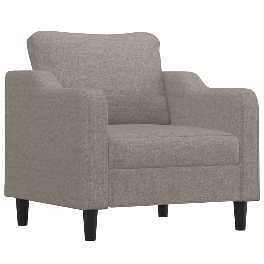 Ensemble de canapés 3 pcs avec coussins taupe tissu - 3