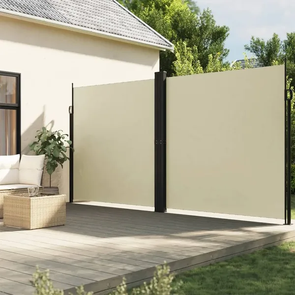 Auvent latéral rétractable Crème 200x1200 cm