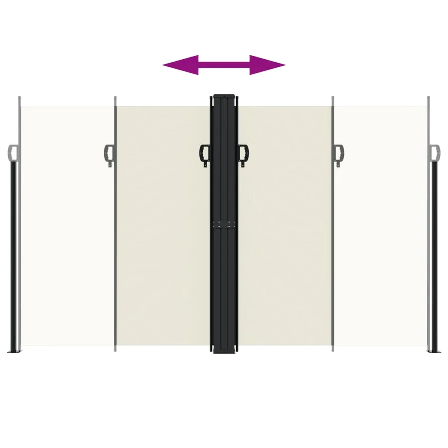 Auvent latéral rétractable Crème 200x1200 cm - 5