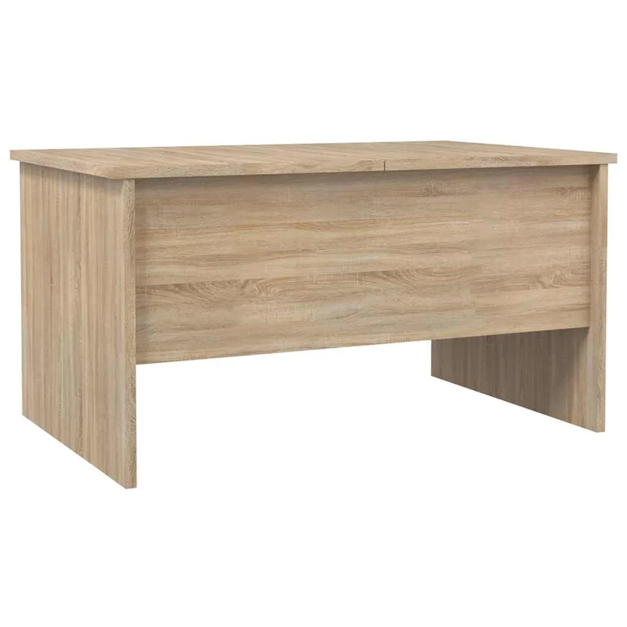 Table basse chêne sonoma 80x50x42,5 cm bois d'ingénierie - 5