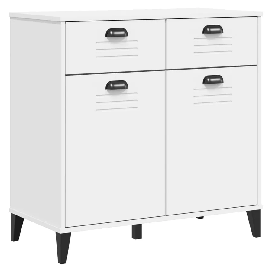 Buffet VIKEN blanc 80x40x80 cm bois d'ingénierie - 2