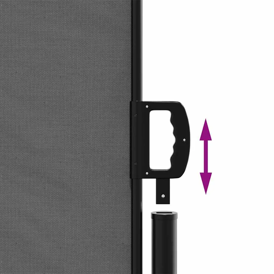 Auvent latéral rétractable anthracite 200x500 cm - 7