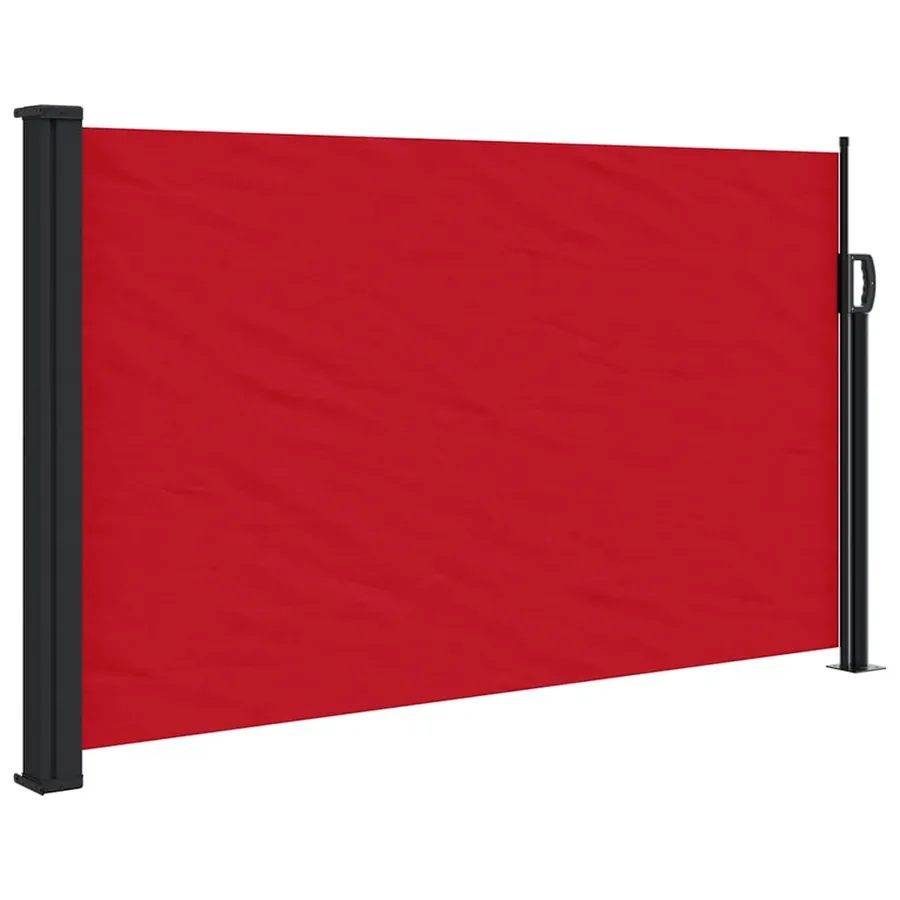 Auvent latéral rétractable rouge 120x600 cm - 2