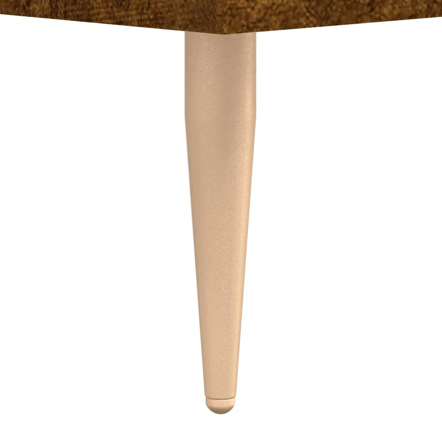Meuble TV chêne fumé 150x36x30 cm bois d'ingénierie - 10