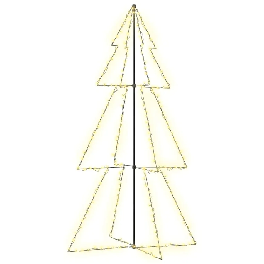 Arbre de Noël cône 300 LED d'intérieur/d'extérieur 120x220 cm - 2