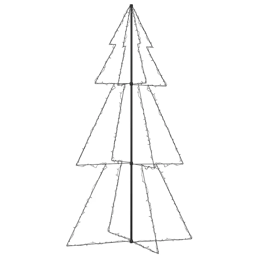 Arbre de Noël cône 300 LED d'intérieur/d'extérieur 120x220 cm - 4