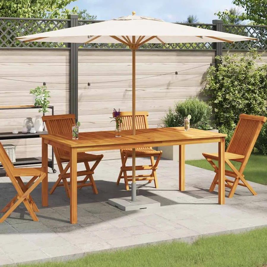 Table à manger de jardin 180x90x75 cm bois massif d'acacia - 3