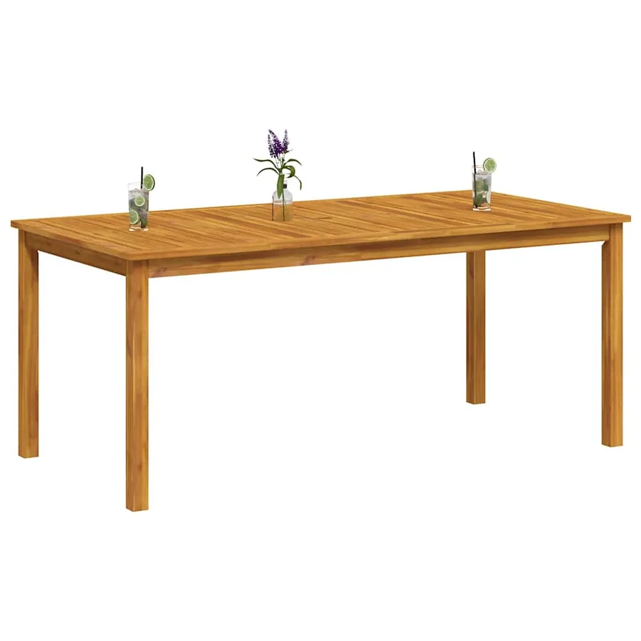 Table à manger de jardin 180x90x75 cm bois massif d'acacia - 7