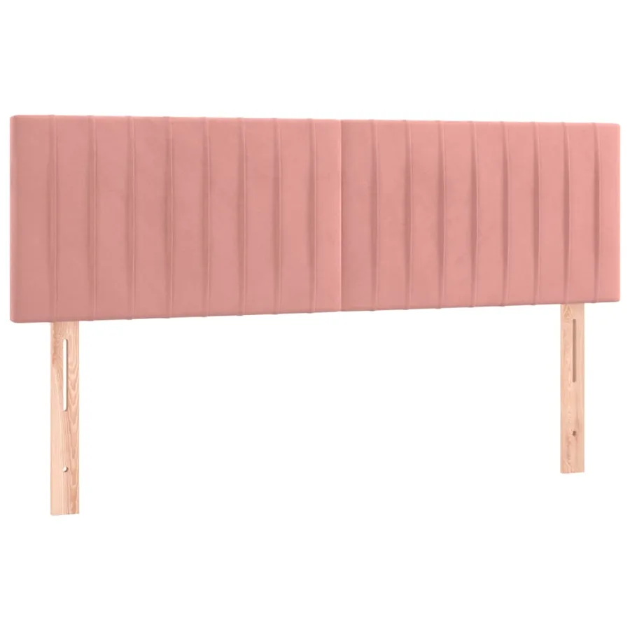 Sommier à lattes de lit avec matelas Rose 140x200 cm Velours - 6
