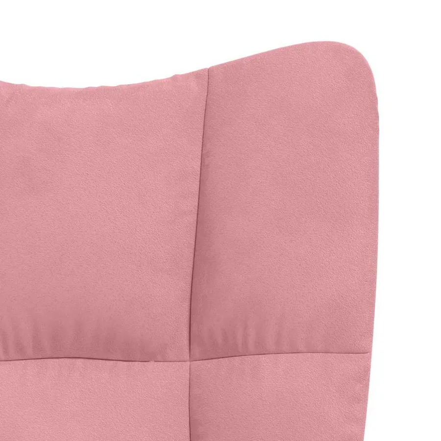 Chaise de relaxation Rose Velours - 6