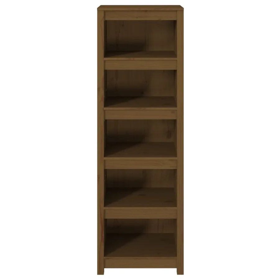 Bibliothèque Marron miel 50x35x154 cm Bois de pin massif - 5