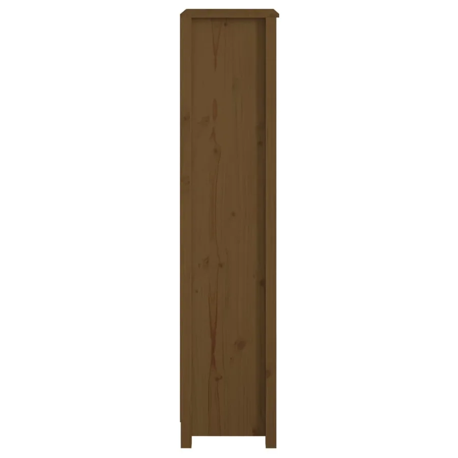 Bibliothèque Marron miel 50x35x154 cm Bois de pin massif - 6