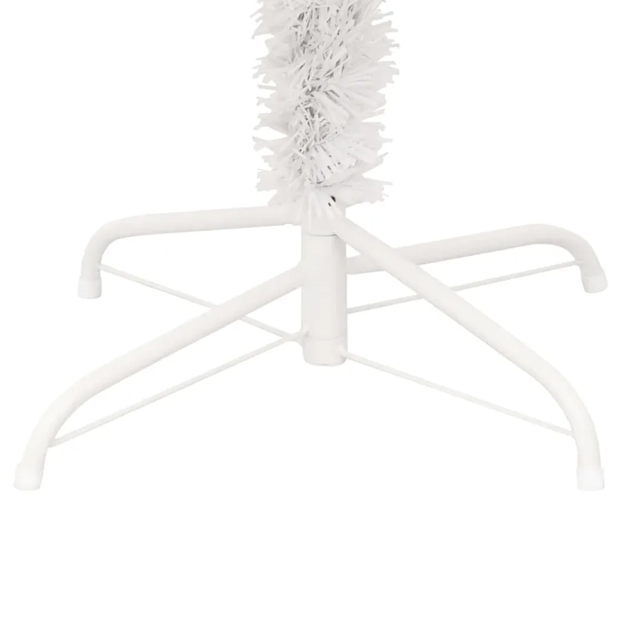 Arbre de Noël hélicoïdal pré-éclairé et support blanc 180cm PVC - 7