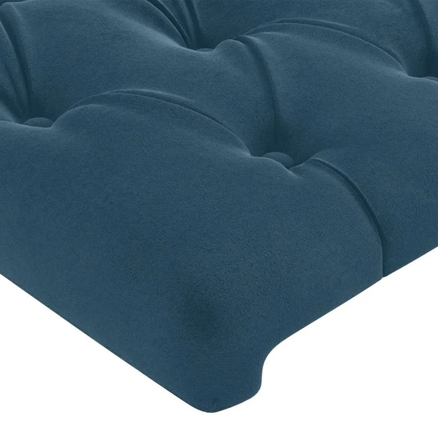 Têtes de lit Bleu foncé 200 x 7 x 78/88 cm Velours - 4