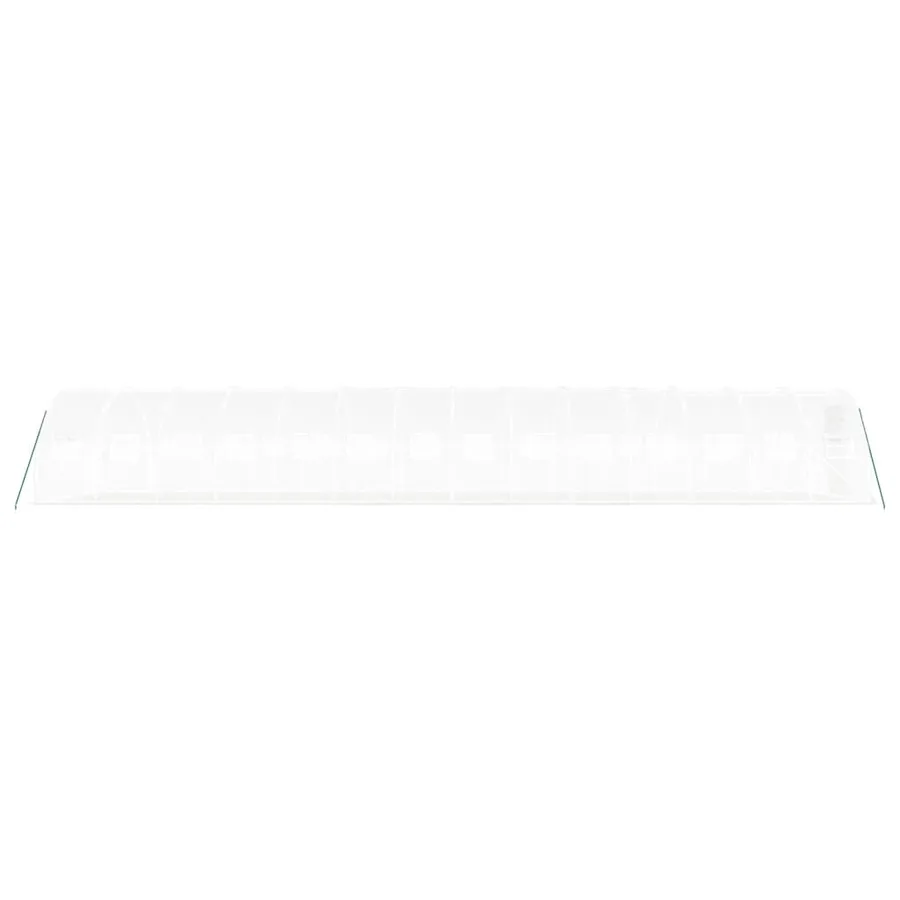 Serre avec cadre en acier blanc 42 m² 14x3x2 m - 5