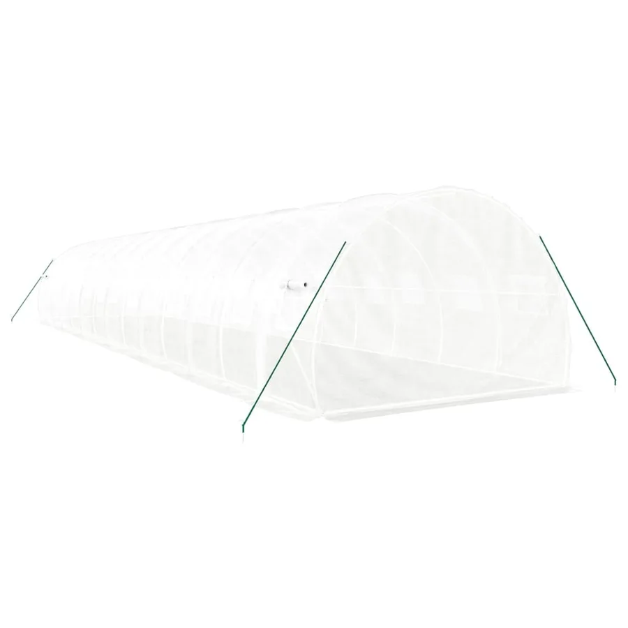Serre avec cadre en acier blanc 42 m² 14x3x2 m - 6