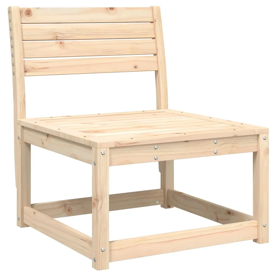 Canapés de jardin avec coussins 2pcs bois de pin massif - 4