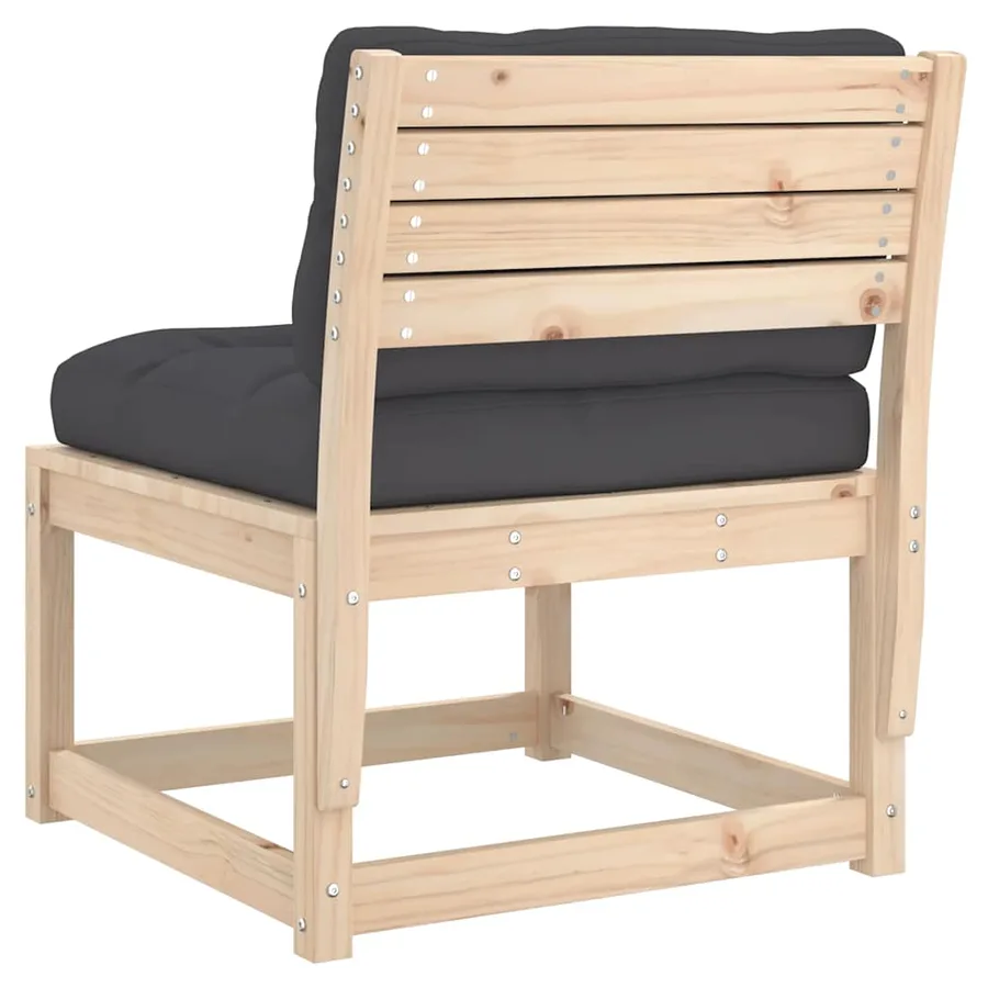 Canapés de jardin avec coussins 2pcs bois de pin massif - 8