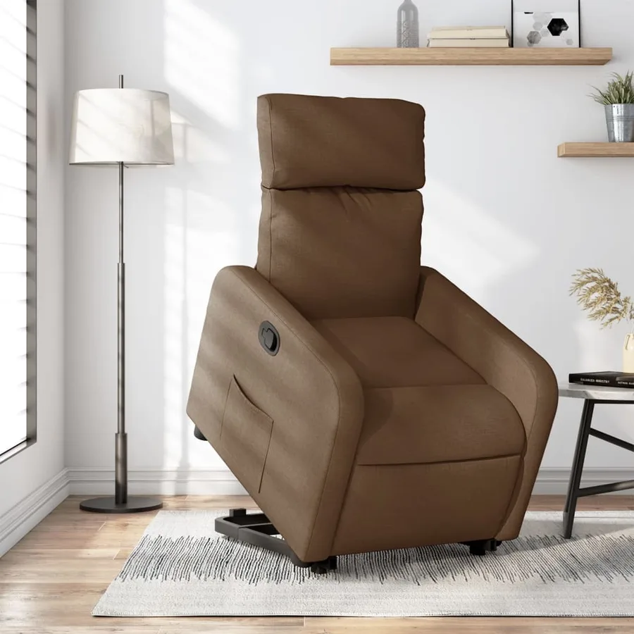 Fauteuil inclinable Marron Tissu - 15